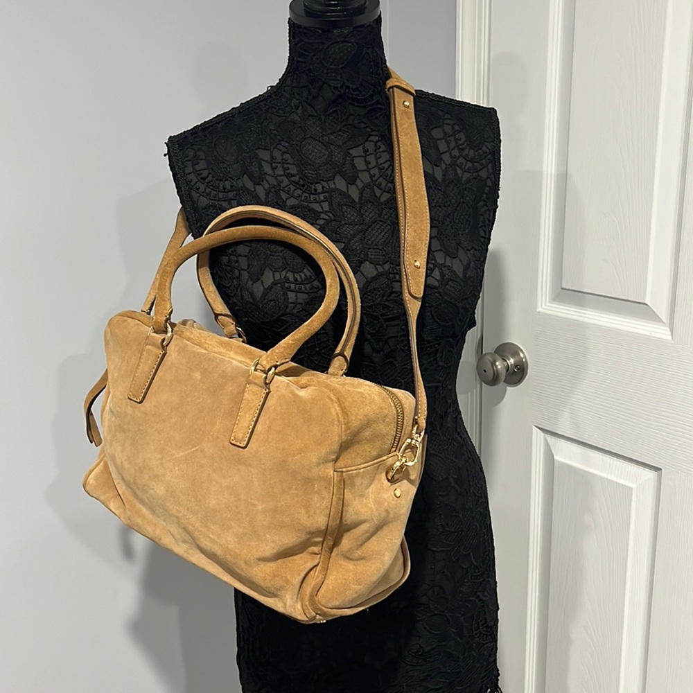 Banana Republic suede tote bag